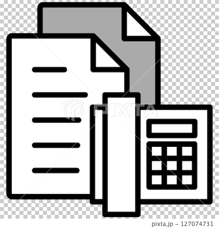 Illustration icon material: Document file Illustration icon material: Document file 127074731