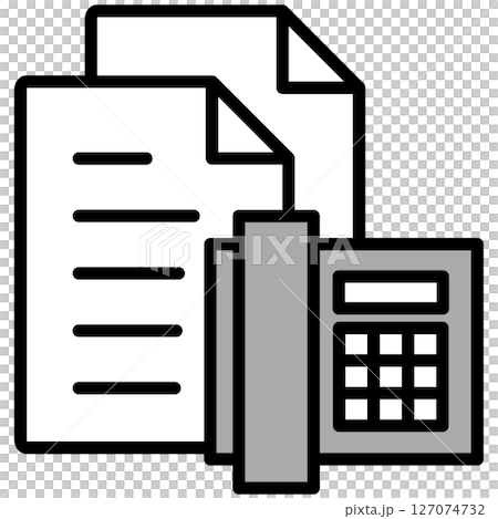 Illustration icon material: Document file Illustration icon material: Document file 127074732