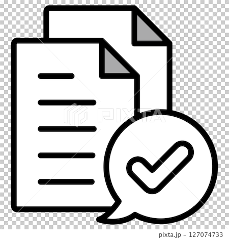 Illustration icon material: Document file Illustration icon material: Document file 127074733