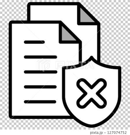 Illustration icon material: Document file 127074752