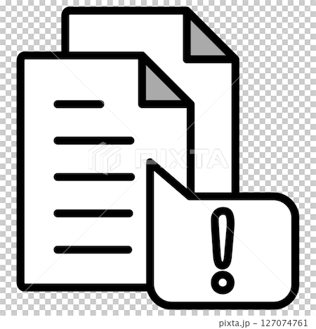 Illustration icon material: Document file 127074761