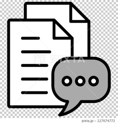 Illustration icon material: Document file Illustration icon material: Document file 127074772