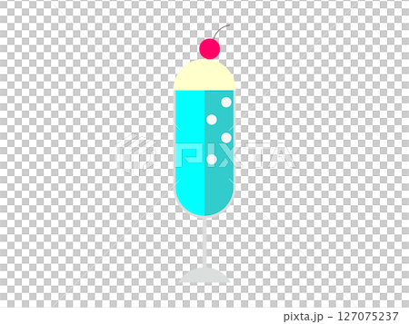 クリームソーダのアイコンのイラスト 127075237