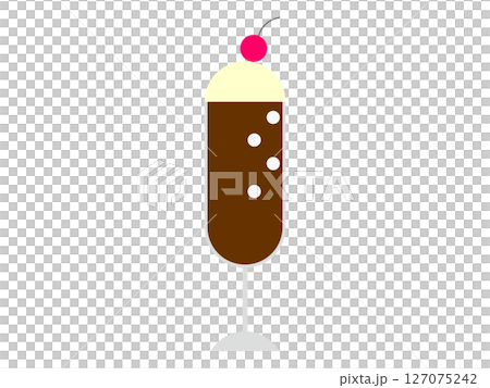 Cola float icon illustration 127075242