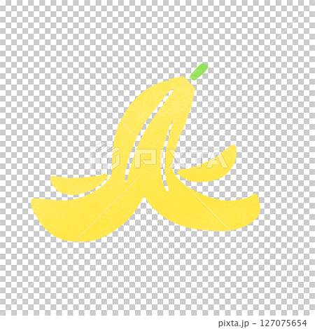 郵票風格的香蕉皮插圖 127075654