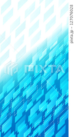 青　テクノロジー　デジタル　模様　背景 127076028