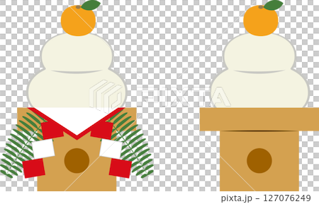 元旦、新年、新年賀卡、火神年糕插圖圖標 127076249