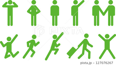 人・人物・人間のピクトグラムアイコン6 127076267