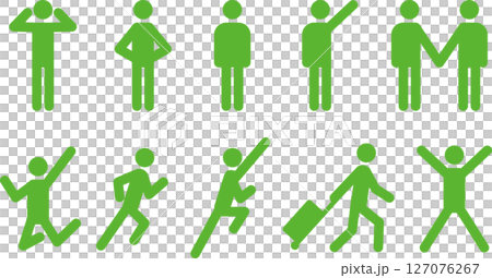 人・人物・人間のピクトグラムアイコン6 127076267