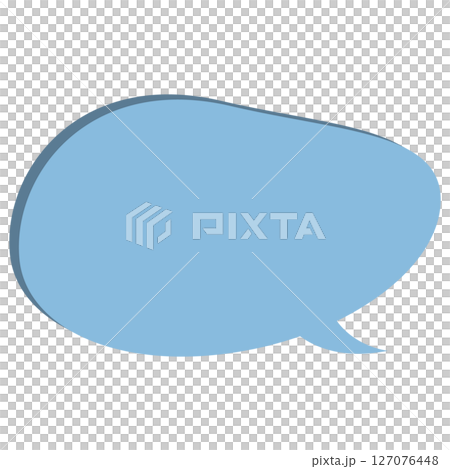 Pale blue speech bubble Pale blue speech bubble 127076448