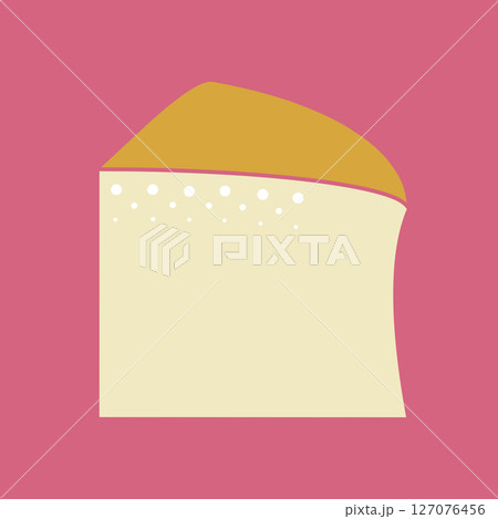 チーズケーキのイラスト　アイコン 127076456