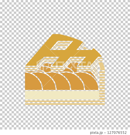 アップルパイのイラスト　アイコン 127076552