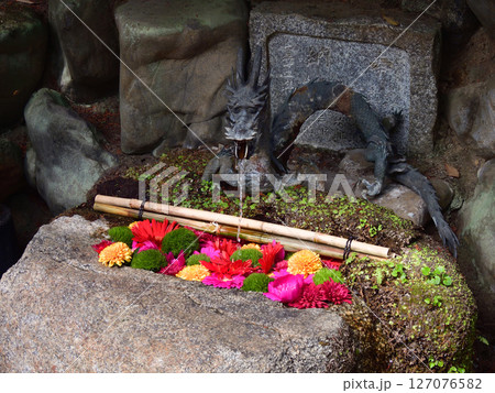 八大神社　花手水 127076582