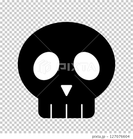Simple skull mark Simple skull mark 127076604