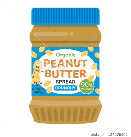 瓶入りのピーナッツバター 127076802
