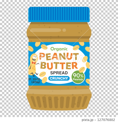 瓶入りのピーナッツバター 127076802