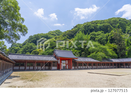 石清水八幡宮の頓宮　南門と廻廊 127077515