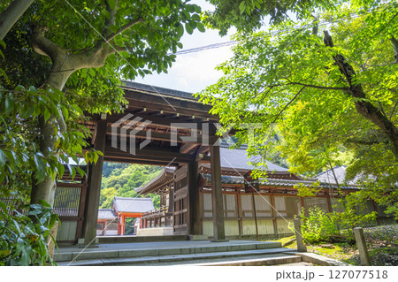 石清水八幡宮の頓宮　北門と筒井 127077518