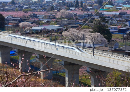 花鳥山展望台から見るリニア新幹線の試運転 127077872