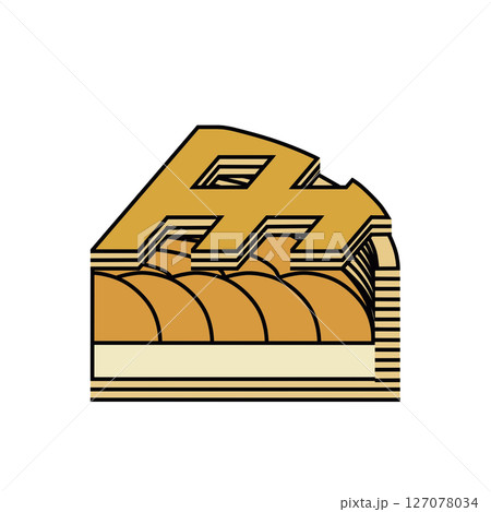 ーアップルパイのイラスト　アイコン 127078034