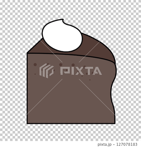 Gateau chocolat illustration icon Gateau chocolat illustration icon 127078183