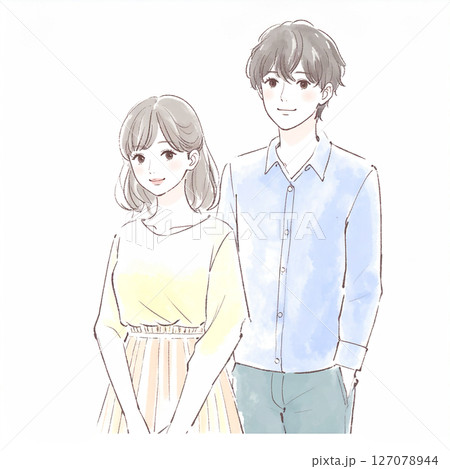 親子・家族・カップルのイラスト素材 127078944