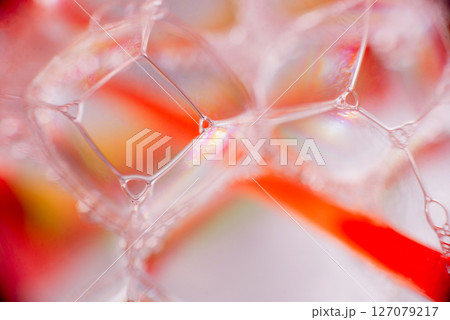 Colored soap and water bubbles. Abstract background. 127079217