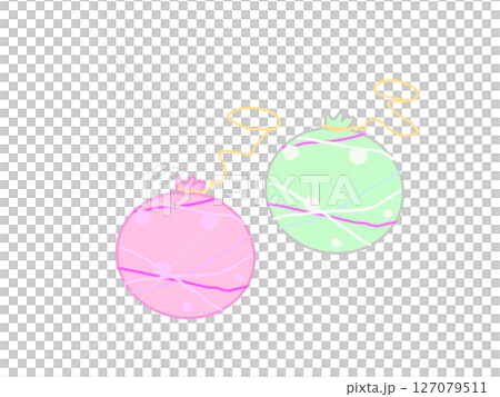 カラフルなヨーヨーのイラスト カラフルなヨーヨーのイラスト 127079511