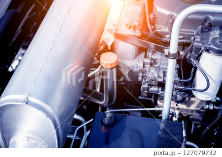 Modern agricultural machinery and equipment. Industrial details. Modern agricultural machinery and equipment. Industrial details. 127079732