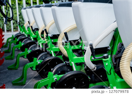 Modern agricultural machinery and equipment. Industrial details. 127079978