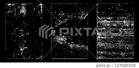 Black and white grunge. Distress overlay texture. Abstract surface dust and rough dirty wall background concept. Distress illustration simply place over object to create grunge effect. Vector EPS10. 127080320
