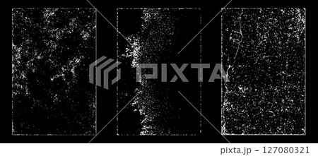 Black and white grunge. Distress overlay texture. Abstract surface dust and rough dirty wall background concept. Distress illustration simply place over object to create grunge effect. Vector EPS10. Black and white grunge. Distress overlay texture. Abstract surface dust and rough dirty wall background concept. Distress illustration simply place over object to create grunge effect. Vector EPS10. 127080321