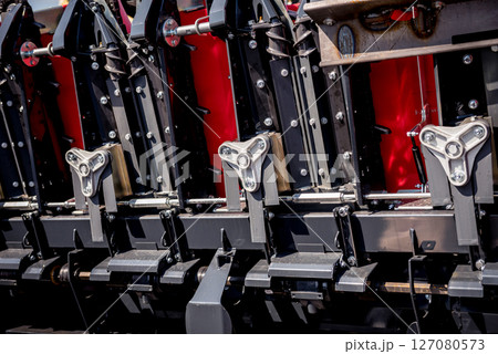 Modern agricultural machinery and equipment. Industrial details. Modern agricultural machinery and equipment. Industrial details. 127080573
