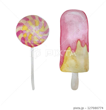 sweet food watercolor sweet food watercolor 127080774