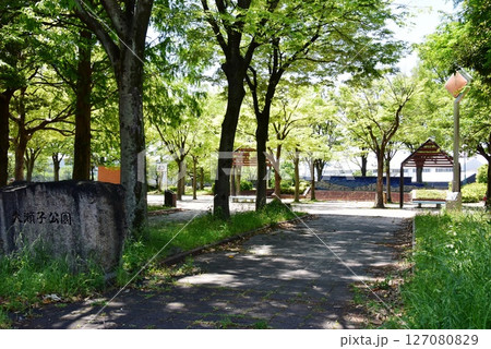 名古屋市熱田区　大瀬子公園入口と新緑 127080829