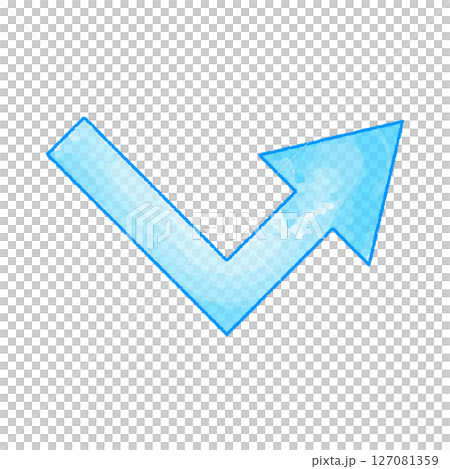 手繪水彩向上箭頭 127081359