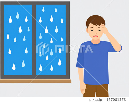 雨 低気圧 頭痛 体調不良 気象病 低気圧頭痛 雨 低気圧 頭痛 体調不良 気象病 低気圧頭痛 127081378