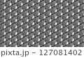 立体クリスタル風ハニカム構造のモダンパターン背景テクスチャ 127081402