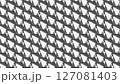 立体クリスタル風ハニカム構造のモダンパターン背景テクスチャ 127081403