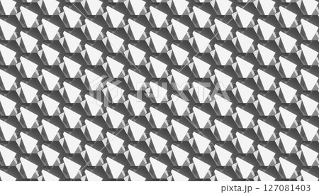 立体クリスタル風ハニカム構造のモダンパターン背景テクスチャ 127081403