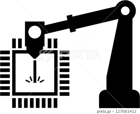 シリコンウェハーのイメージイラスト シリコンウェハーのイメージイラスト 127081412