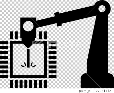 シリコンウェハーのイメージイラスト シリコンウェハーのイメージイラスト 127081412