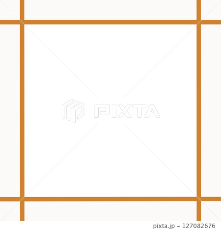 白背景とオレンジラインのシンプル囲み枠・中央透過フレーム素材(メッセージ枠・PNG) 白背景とオレンジラインのシンプル囲み枠・中央透過フレーム素材(メッセージ枠・PNG) 127082676