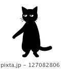 猫が立っているイラスト 127082806