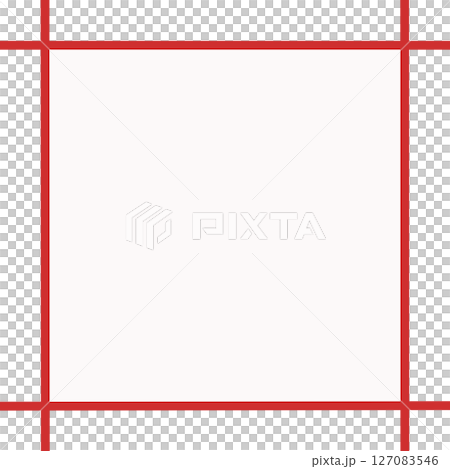 帶有白色背景和紅色交叉線的簡單框架（訊息框架，PNG） 127083546