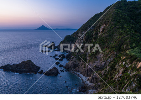 《鹿児島県》佐多岬展望台・本土最南端の眺望 《鹿児島県》佐多岬展望台・本土最南端の眺望 127083746