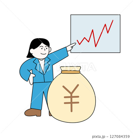 投資信託のファンドマネージャーの女性 127084359