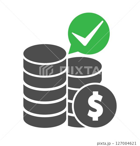 Approved money icon 127084621
