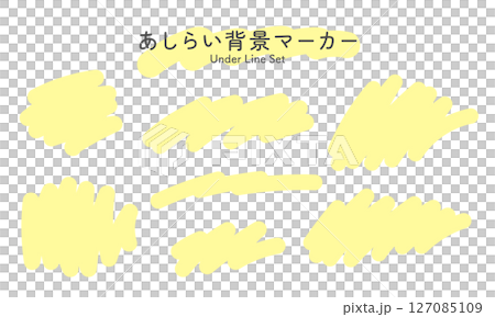 強調あしらいブラシ、手描きマーカーセット 強調あしらいブラシ、手描きマーカーセット 127085109