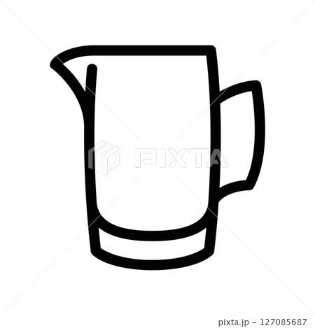 Simple Line Art Jug for Pouring Liquids Simple Line Art Jug for Pouring Liquids 127085687